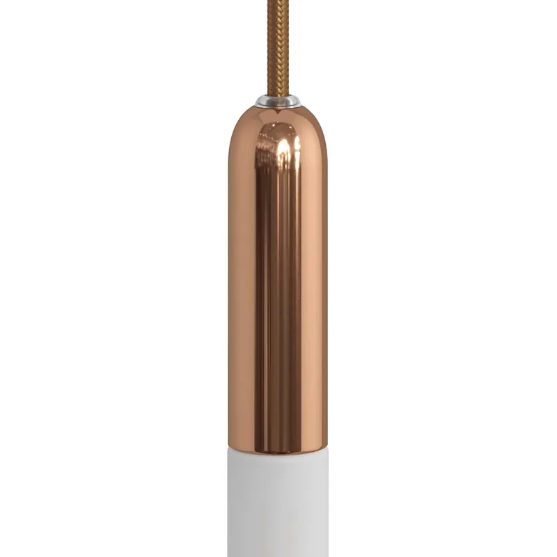 Soddisfatti O Rimborsati P-Light, UL E12 metal socket kit with hidden cable clamp - Copper