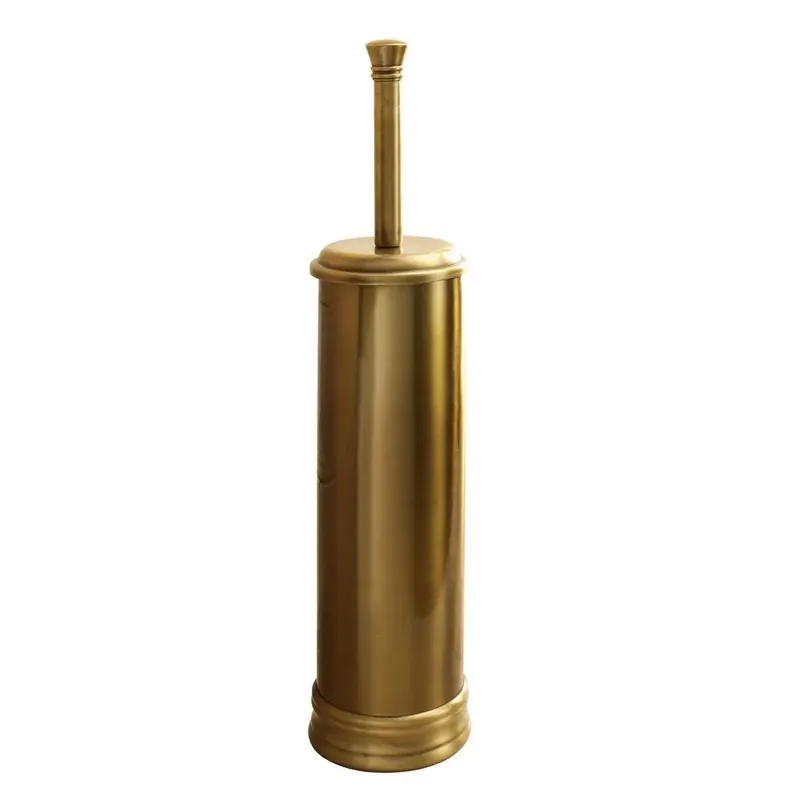 Portascopino wc da appoggio in acciaio effetto bronzo Rosa Direttamente Dal Produttore