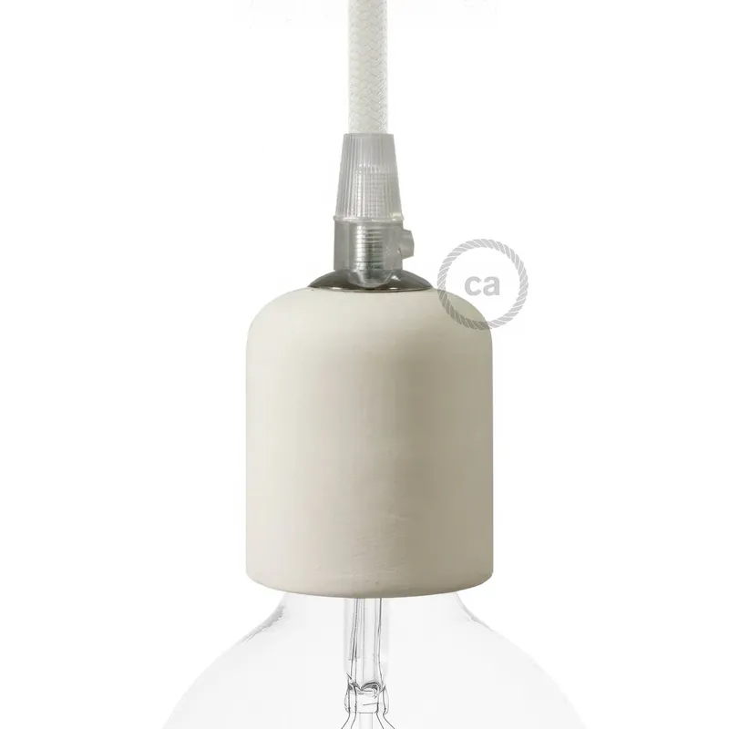 Handmade Ceramic E26 light bulb socket kit - Cookie Prezzo Di Fabbrica