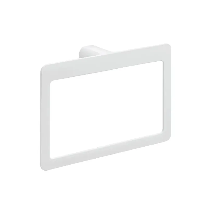 Porta salviette ad anello da parete bianco opaco Giacinto Prezzo Conveniente