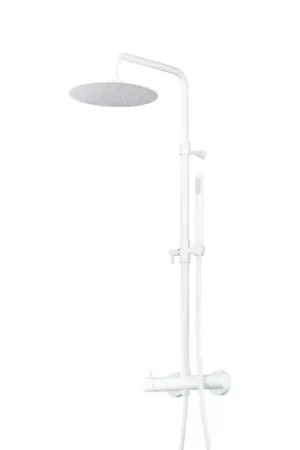Bestseller Colonne de douche mécanique modèle rond rond couleur blanc mat Pollini Jessy 40P10264B0BO