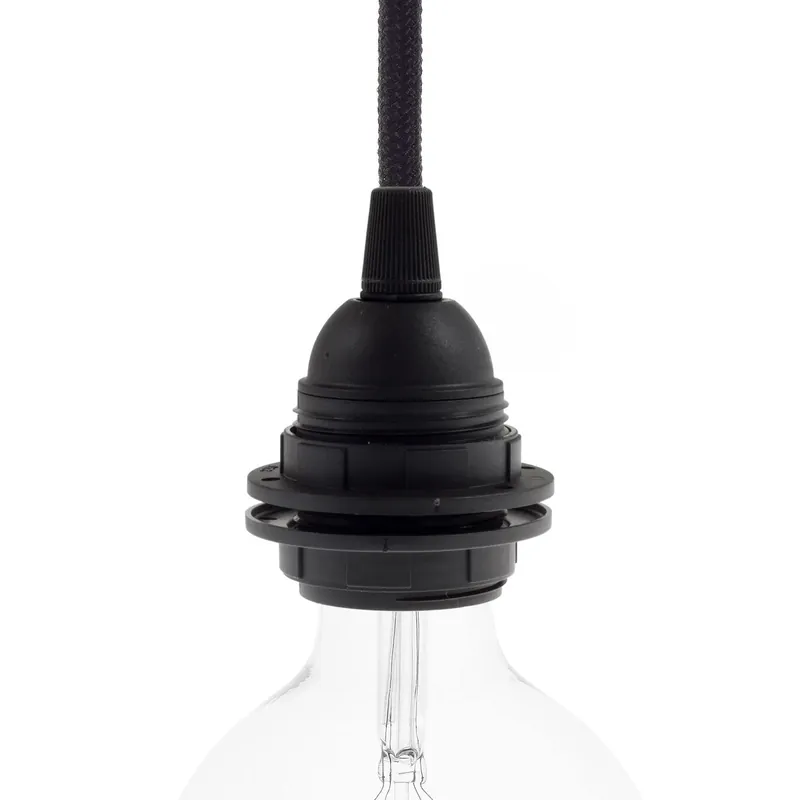 Double Ferrule Thermoplastic E26 Light Bulb Socket Kit - Black Bestseller