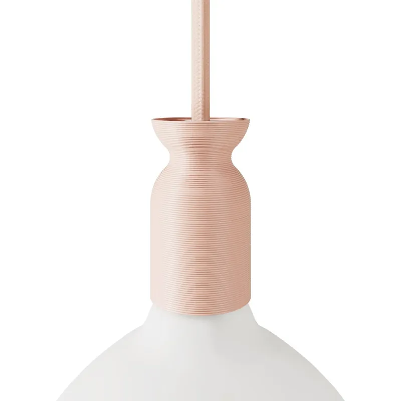 E26 socket kit in recycled plastic from 3D printing - Ancient pink Bestseller