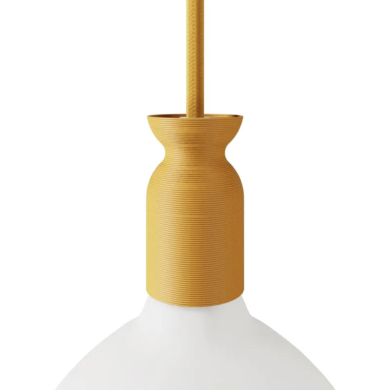 Compra Adesso E26 socket kit in recycled plastic from 3D printing - Ochre