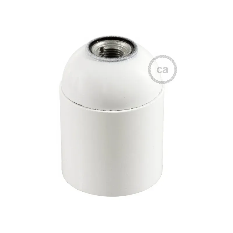 Quantità Limitata Smooth Sided Bakelite Phenolic E26 light bulb socket – White