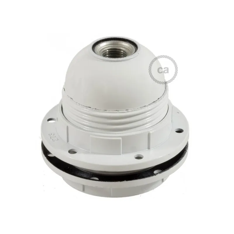 Prezzo Basso Double Ferrule Bakelite Phenolic E26 light bulb socket - White