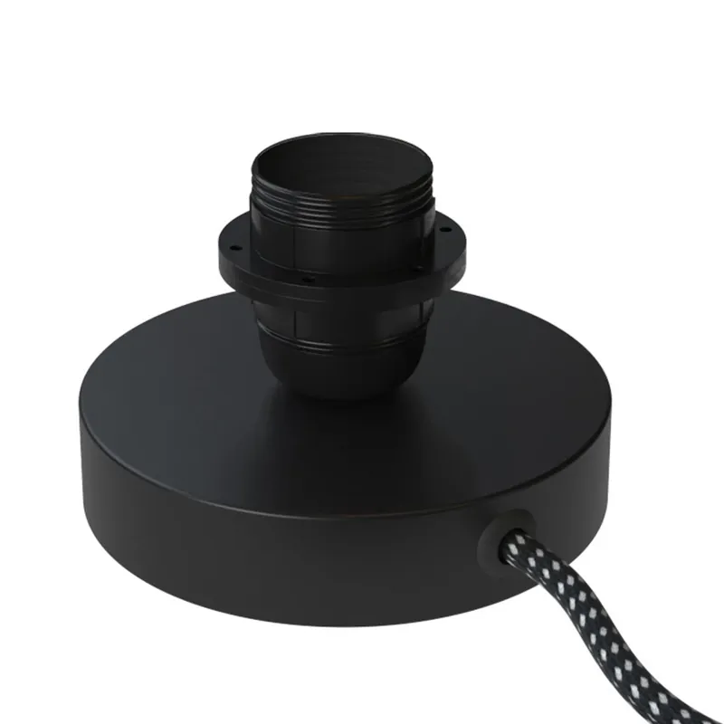 Posaluce for lampshade - Metal table lamp - Black Affare
