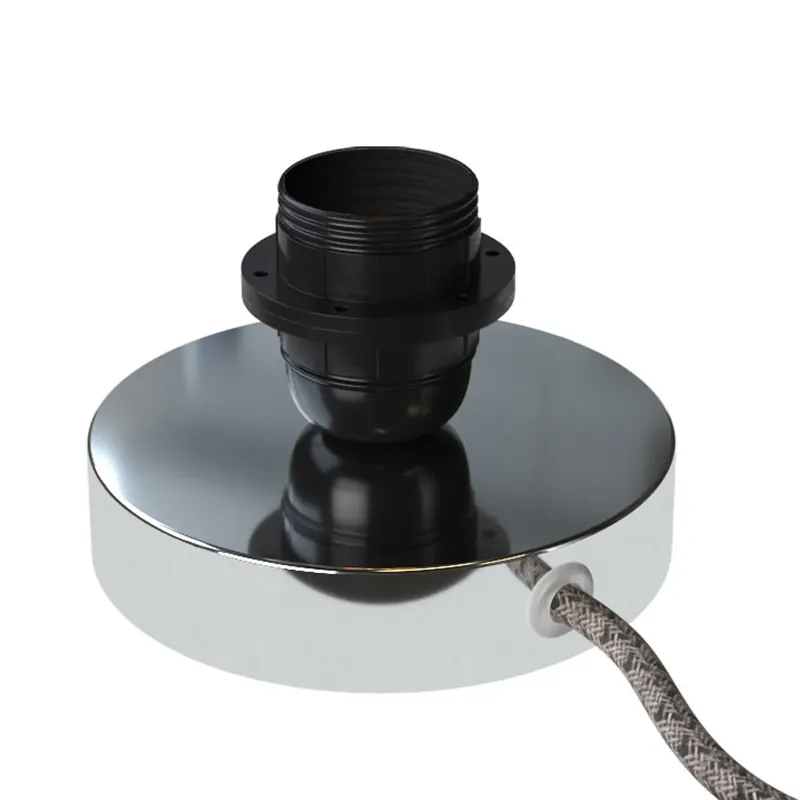 Reso Gratuito Posaluce for lampshade - Metal table lamp - Chrome
