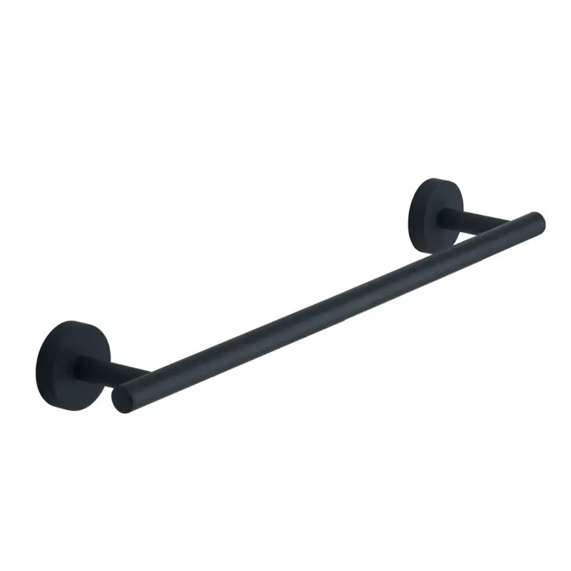 Portasalviette da 35 cm acciaio inox colore nero opaco da parete Violetta Nuova Collezione