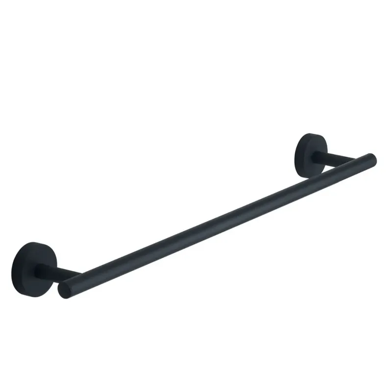 Portasalviette da 45 cm acciaio inox nero opaco fissaggio a muro Violetta Professionale