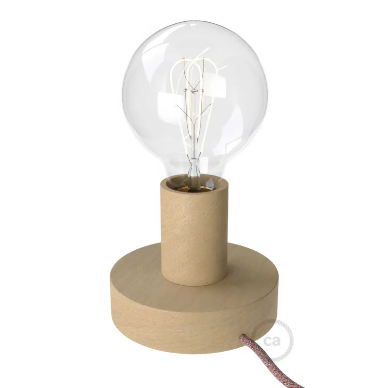 Posaluce - Small wood table lamp - Neutral Direttamente Dal Produttore