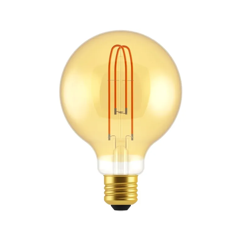 Prezzo Basso LED Light Bulb Amber Globe G30 5.5W 250Lm E26 2000K Dimmable - G30 Globe