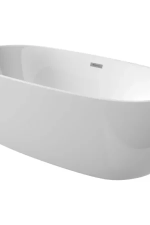 Baignoire autoportante en acrylique modèle ovale 150 cm blanc brillant Deante ALPINA KDU_015W Bestseller