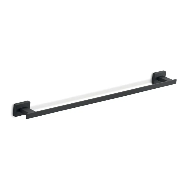 Must-Have Porta salviette da bagno 60cm acciaio nero opaco Atene