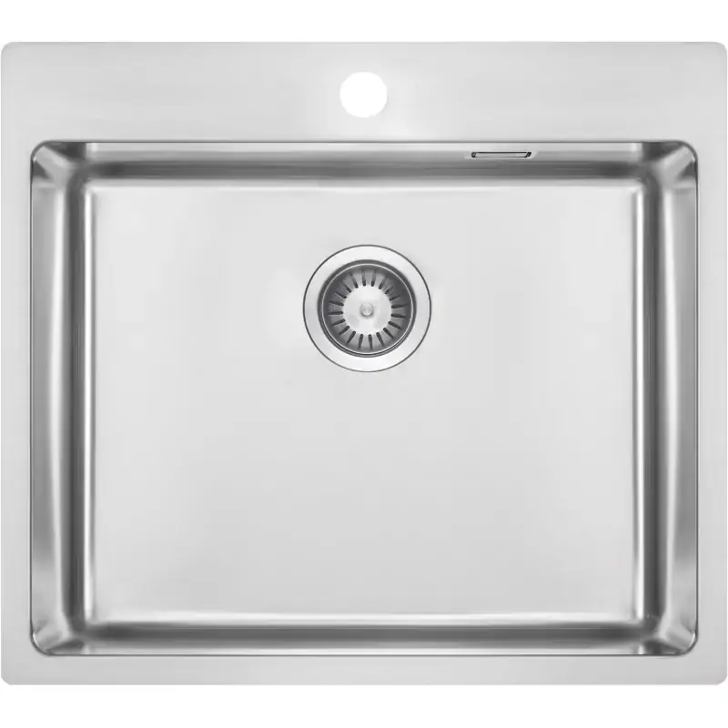 Ultima Occasione Évier inox 550 x 505 cuve simple finition brossée Deante OLFATO ZPO_010B