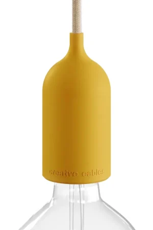 Compra Adesso EIVA PASTEL, E26 silicone socket kit - suitable for wet locations - Mustard yellow