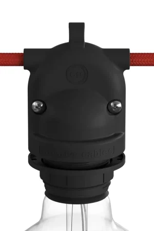 Compra Online EIVA-2, 2-way E26 socket suitable for wet locations - Black