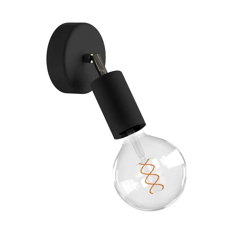 Occasione Fermaluce EIVA ELEGANT with adjustable joint, canopy and socket for wet locations - Black