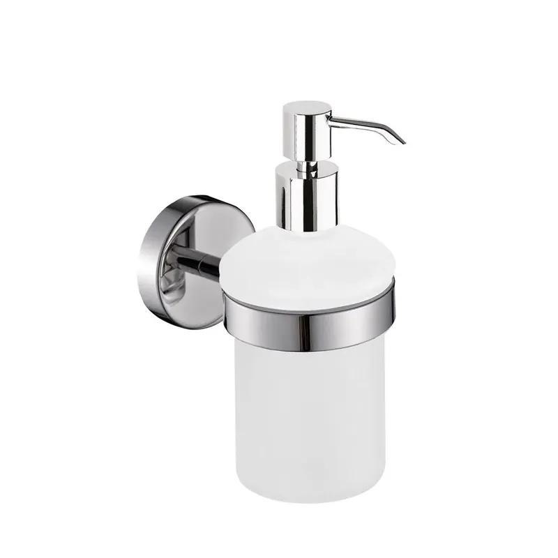 Occasione Imperdibile Dispenser sapone da muro in acciaio inox e vetro satinato Loto