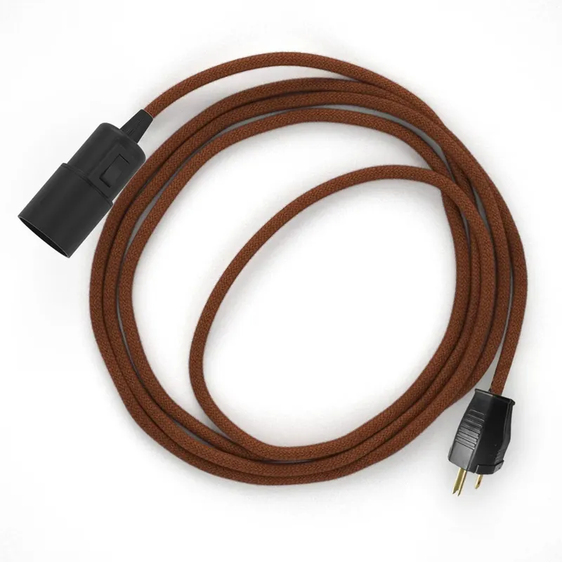 Snake - Plug-in lamp with colored fabric cable - RC23 Popolare