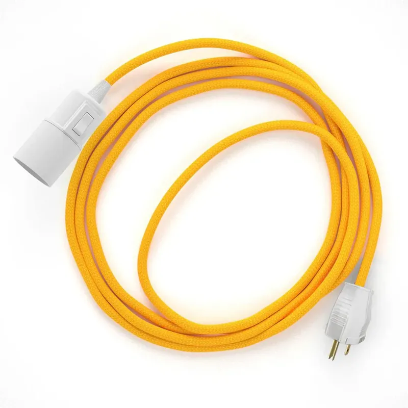 Prezzo Ridotto Snake - Plug-in lamp with colored fabric cable - RM10
