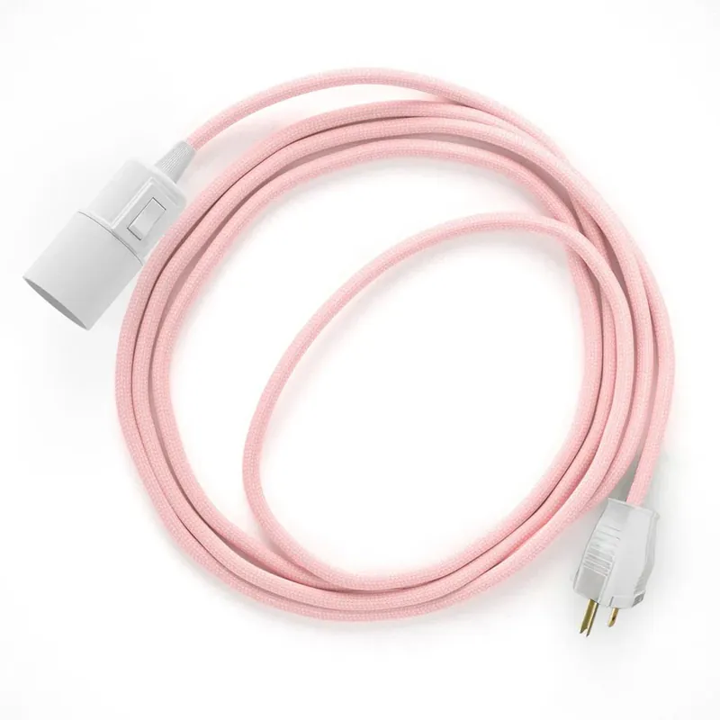 Prezzo Basso Snake - Plug-in lamp with colored fabric cable - RM16