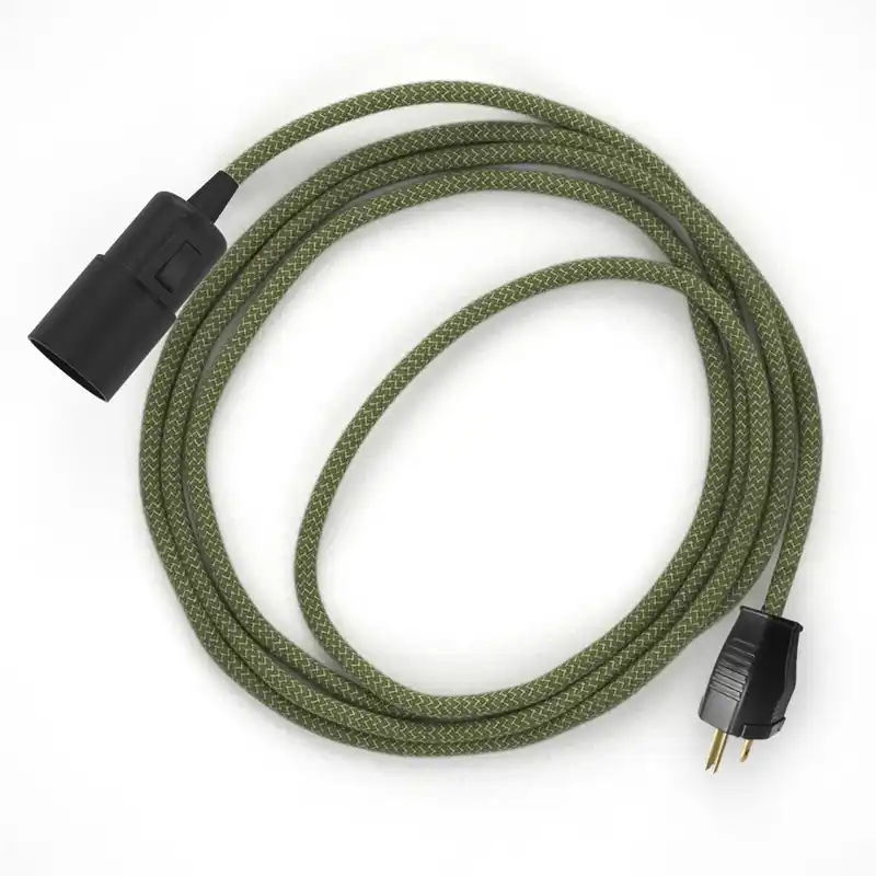 Occasione Snake - Plug-in lamp with Zig-Zag fabric cable - RD72