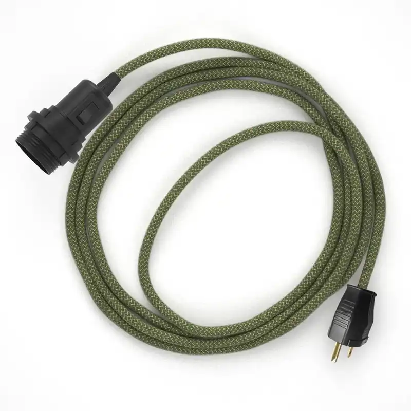 Offerta Lampo Snake for lampshade - Plug-in lamp with Zig-Zag fabric cable - RD72