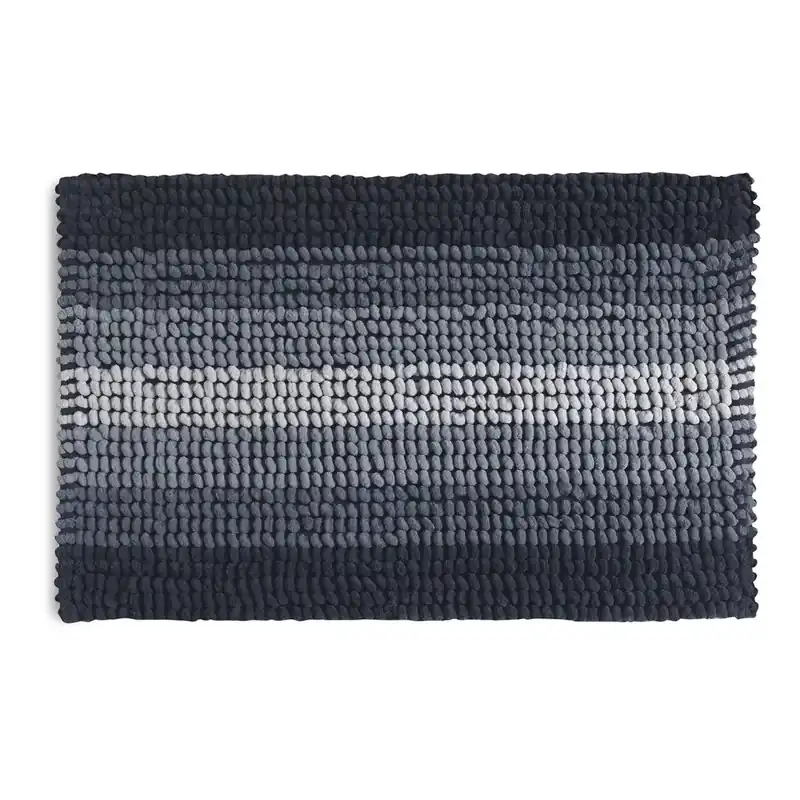 Offerta Speciale Tappeto bagno antiscivolo 50x80 cotone e microfibra blu Benjamin