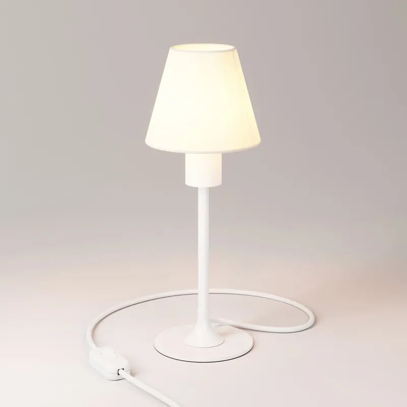 Quantità Limitata MAG-Y table lamp with canvas shade - Matt white