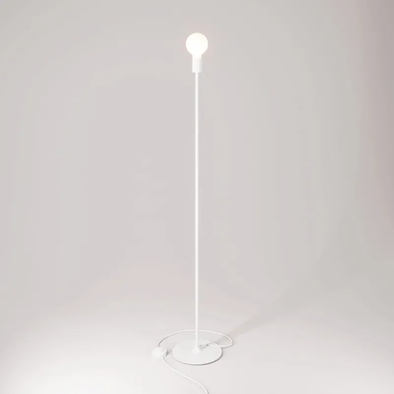 MAG-Y floor lamp with visible bulb - Matt white Affare