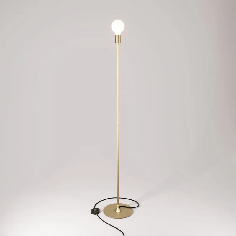 MAG-Y floor lamp with visible bulb - Brushed bronze Direttamente Dal Produttore