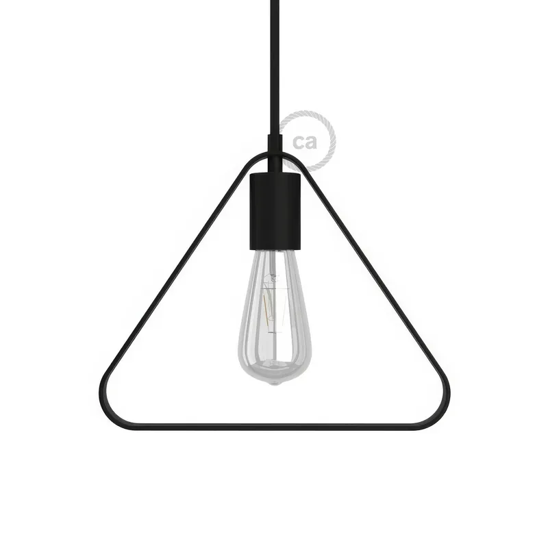 Compra Online Metal Duedì Apex lampshade with metal socket cover and E26 socket - Black