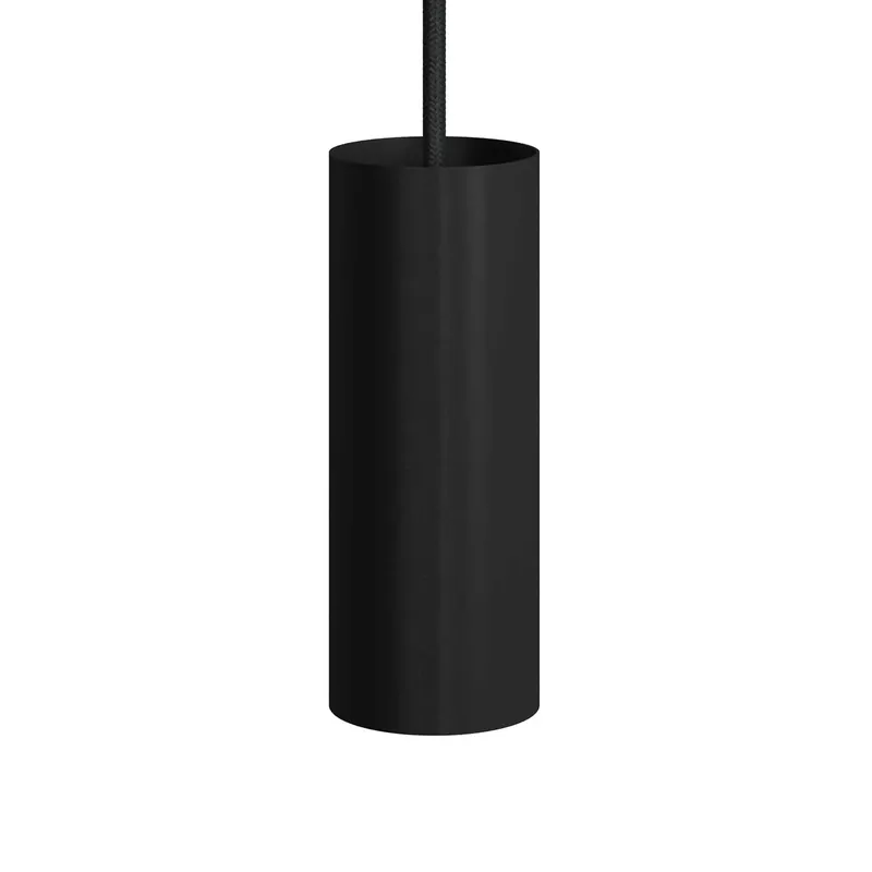 Tub-E12, spotlight tube with E12 double ferrule socket - Black Consegna Rapida