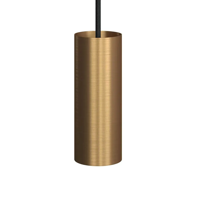 Tub-E12 spotlight tube with E12 double-ferrule socket - Brushed Bronze Offerta Del Giorno
