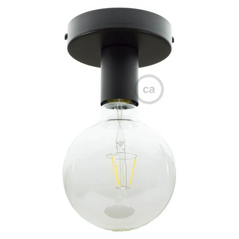 Promozione Esclusiva Fermaluce Metal, wall or ceiling flush light - Black