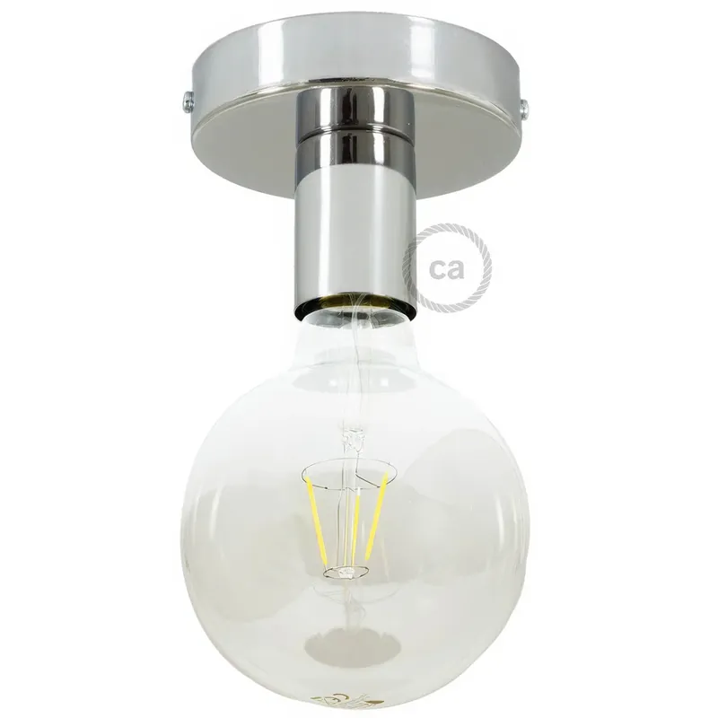 Fermaluce Metal, wall or ceiling flush light - Chrome Non Perdere