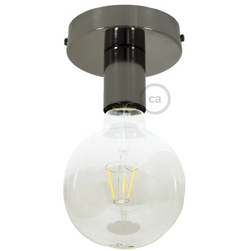 Offerta Fermaluce Metal, wall or ceiling flush light - Black pearl