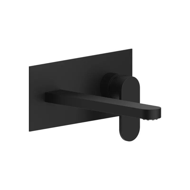 Offerta Lampo Rubinetto per lavabo a parete nero opaco Amalfi