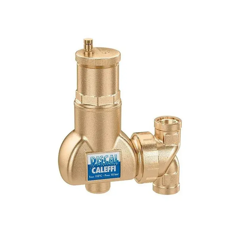 Désaérateur pour tuyaux verticaux avec raccords filetés femelle Caleffi 551705-551706 Acquista Ora