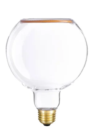 LED Clear Light Bulb Ghost Line CRI 90 G40 4W 300Lm E26 120V 2200K Dimmable - G05 Popolare