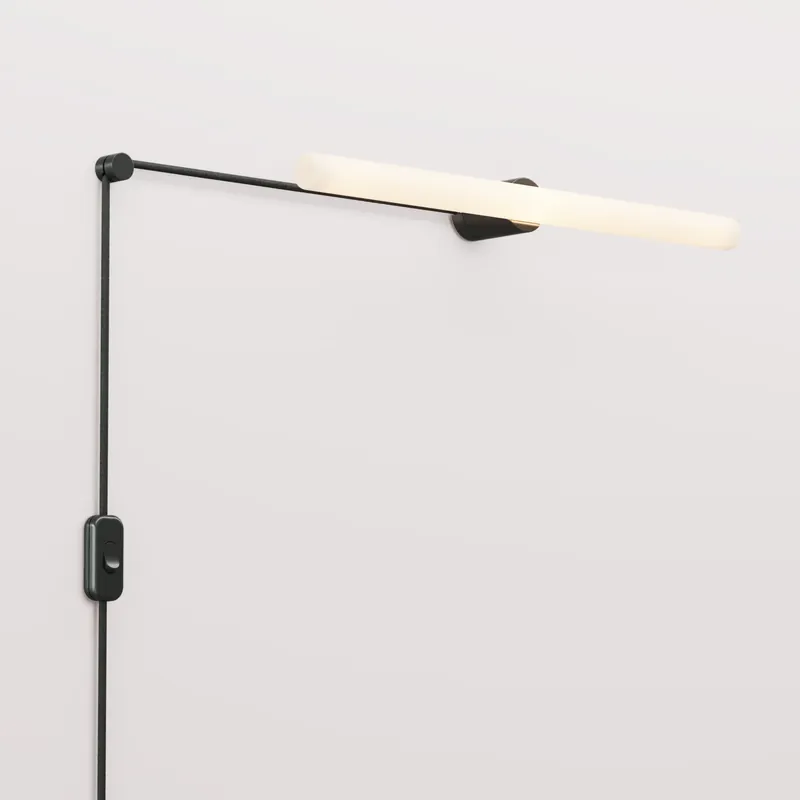 Ultimissimo Modello Spostaluce Esse14 Plug-in Light with S14d Socket - Black
