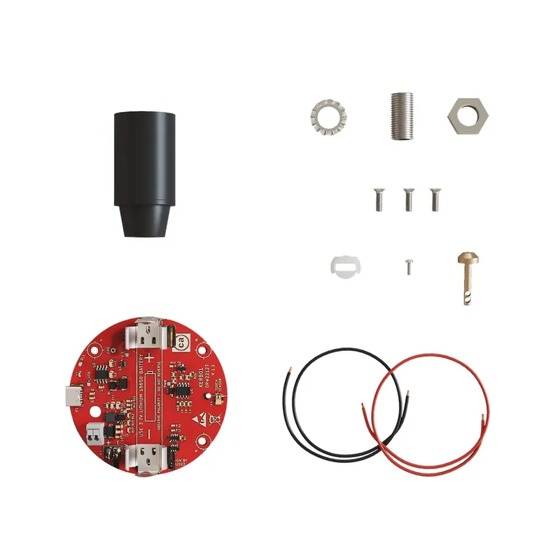Acquista Ora Electronic kit for 5V USB-C battery-powered lamps with smooth E14 Socket - Black