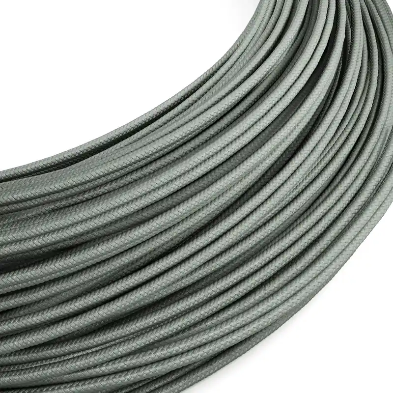 Extra Low Voltage electric cord covered in Grey RM03 silk-effect fabric Offerta Limitata