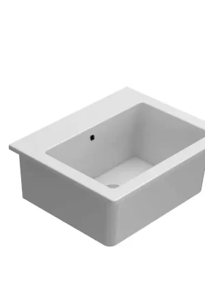 Ultimissimo Modello Lavabo en céramique avec lavabo haut et essoreuse 60.50 Globo Forty3 FO063BI