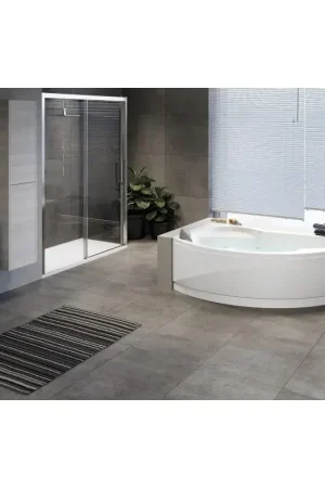 Baignoire d‘angle semi-circulaire sans bain à remous Novellini Vogue Quantità Limitata