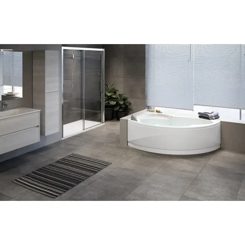 Baignoire d‘angle semi-circulaire sans bain à remous Novellini Vogue Quantità Limitata