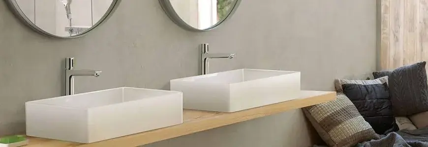 Professionale Robinets avec bouton de temps pour la sortie d‘eau