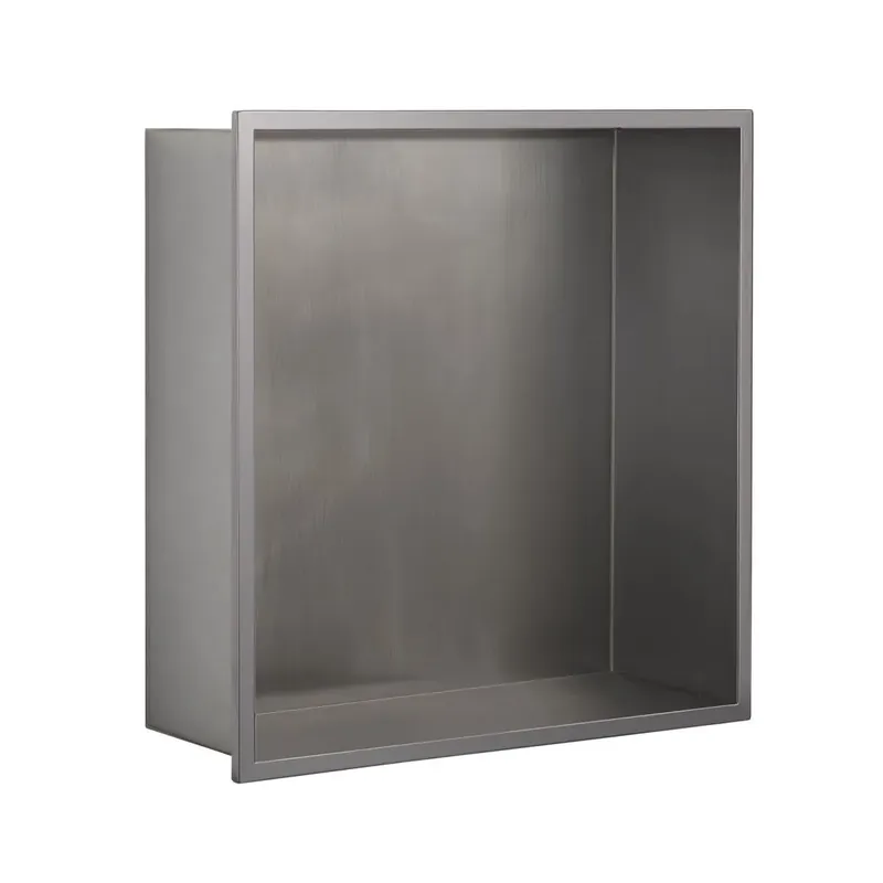 Non Perdere Nicchia da parete o doccia 30x30 cm in acciaio inox spazzolato Guest