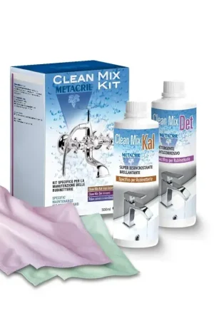 Promozione Esclusiva Clean Mix Kit pour l‘entretien des robinets Metacril Tecno Line 118 00501
